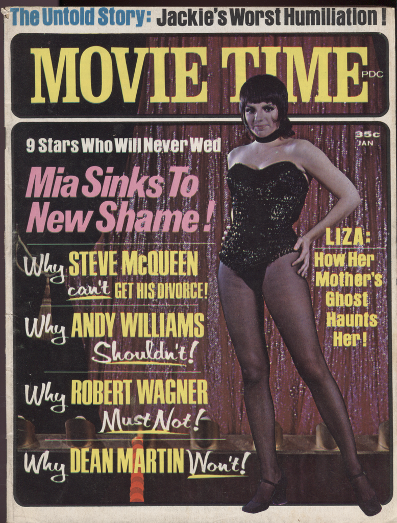 Movie Time January 1970 Liza Minnelli Steve McQueen Andy Williams 040620DBE