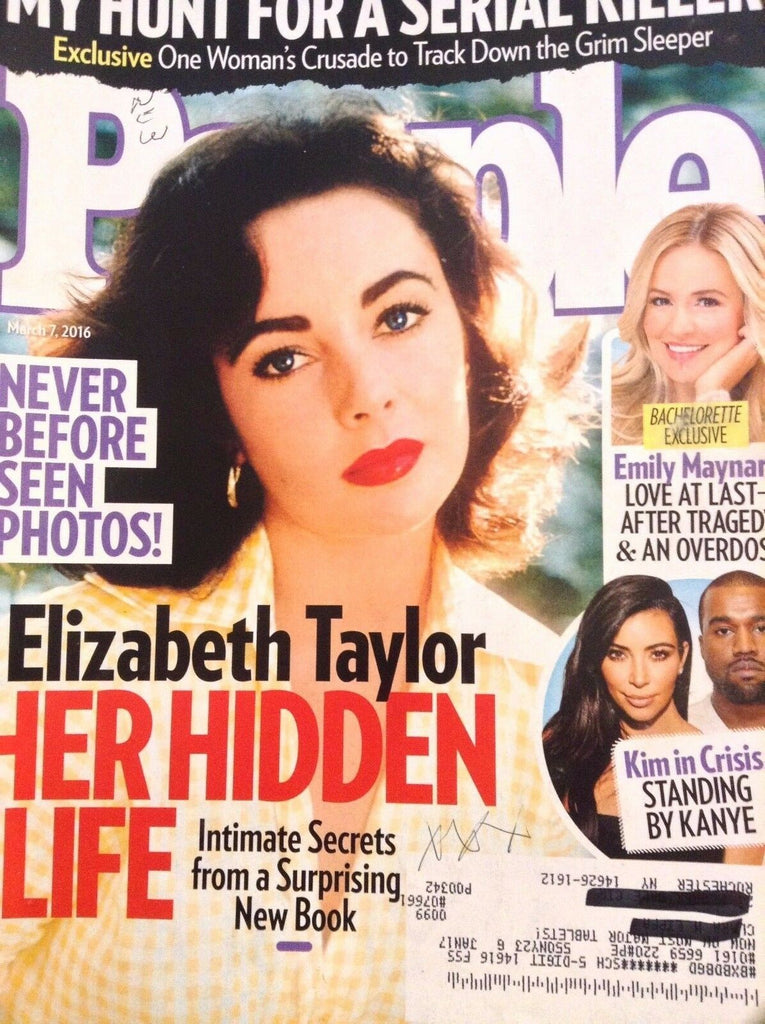 People Magazine Elizabeth Taylor Emily Maynard March 7, 2016 121617nonrh