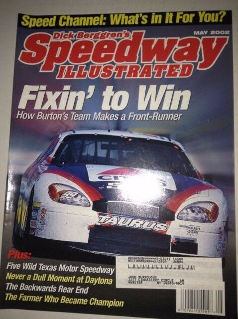 Speedway Illustrated Magazine Burton's Team Front Runner May 2002 041317nonrh