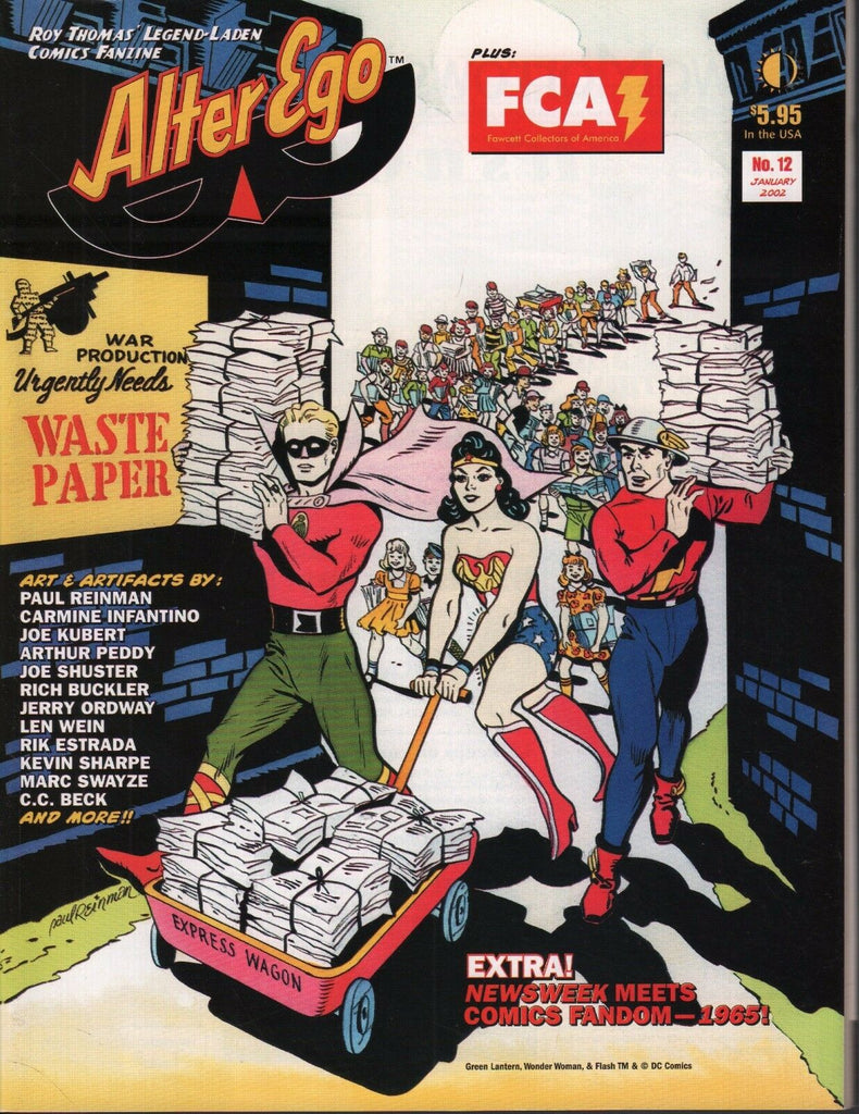 Alter Ego January 2002 Paul Reinman,Joe Kubert, Wonder Woman,Flash 070317nonDBE2