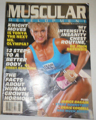 Muscular Development Magazine Knight Moves Tonya Janice Ragain June 1989 110414R