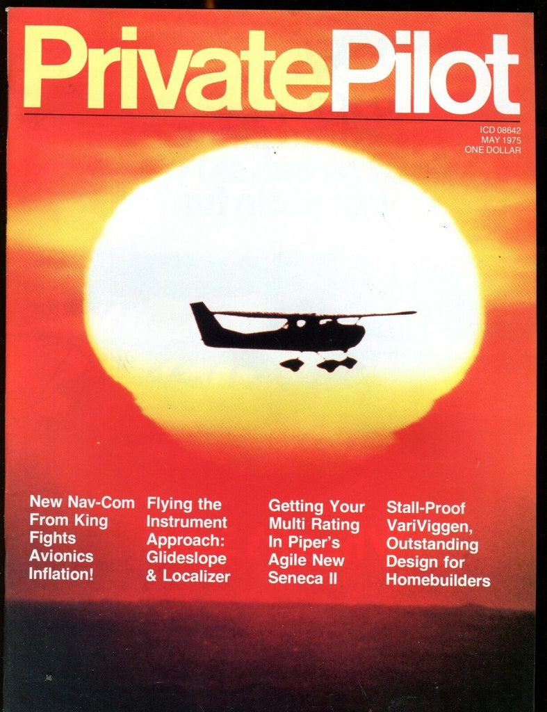 Private Pilot Magazine May 1975 Piper Seneca II EX No ML 121916jhe
