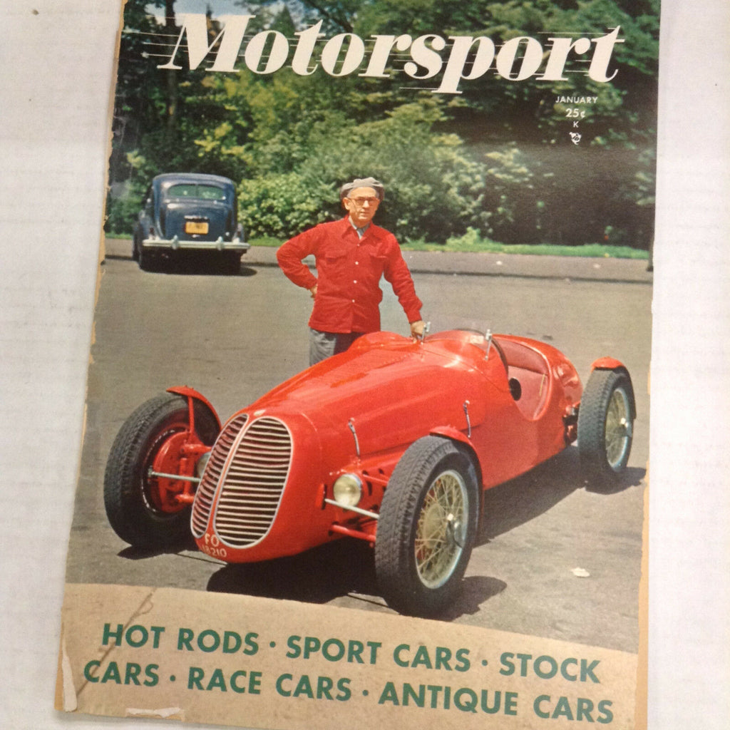Motorsport Magazine Mister Million Salons Supreme January 1952 052417nonrh