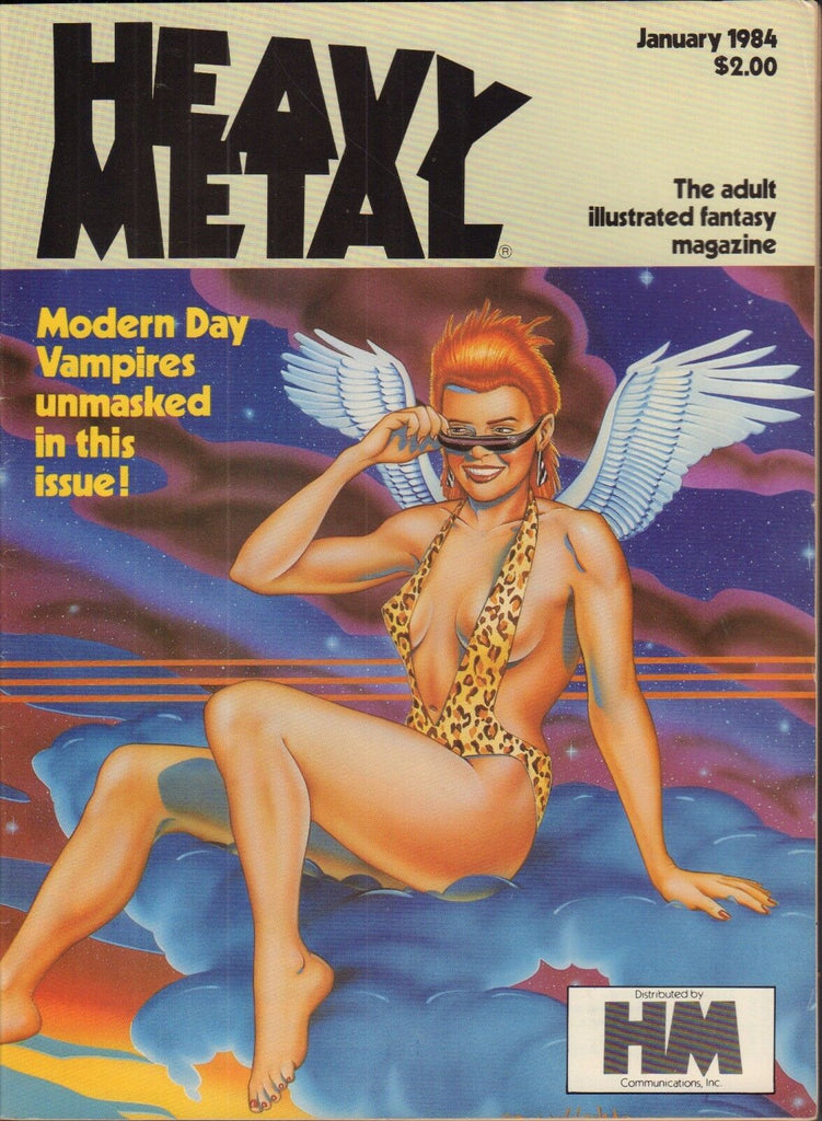 Heavy Metal January 1984 Modern Day Vampires Fantasy Magazine 011417DBE2