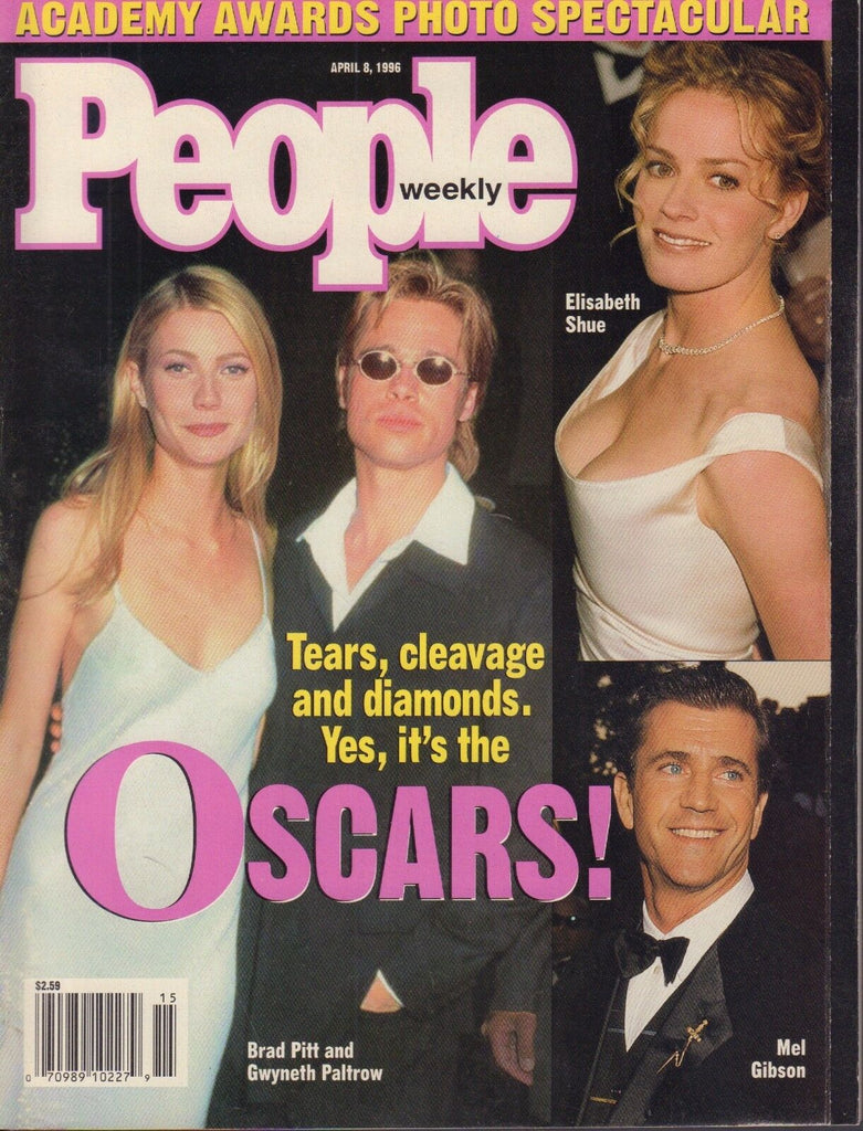 People Weekly April 8 1996 Brad Pitt, Mel Gibson, Elisabeth Shue 110717nonDBE