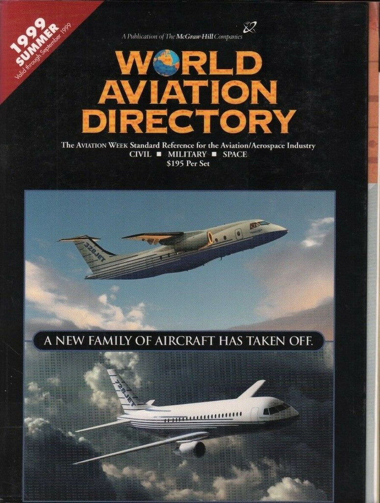 World Aviation Directory Summer 1999 McGraw Hill ExFAA 050218DBE