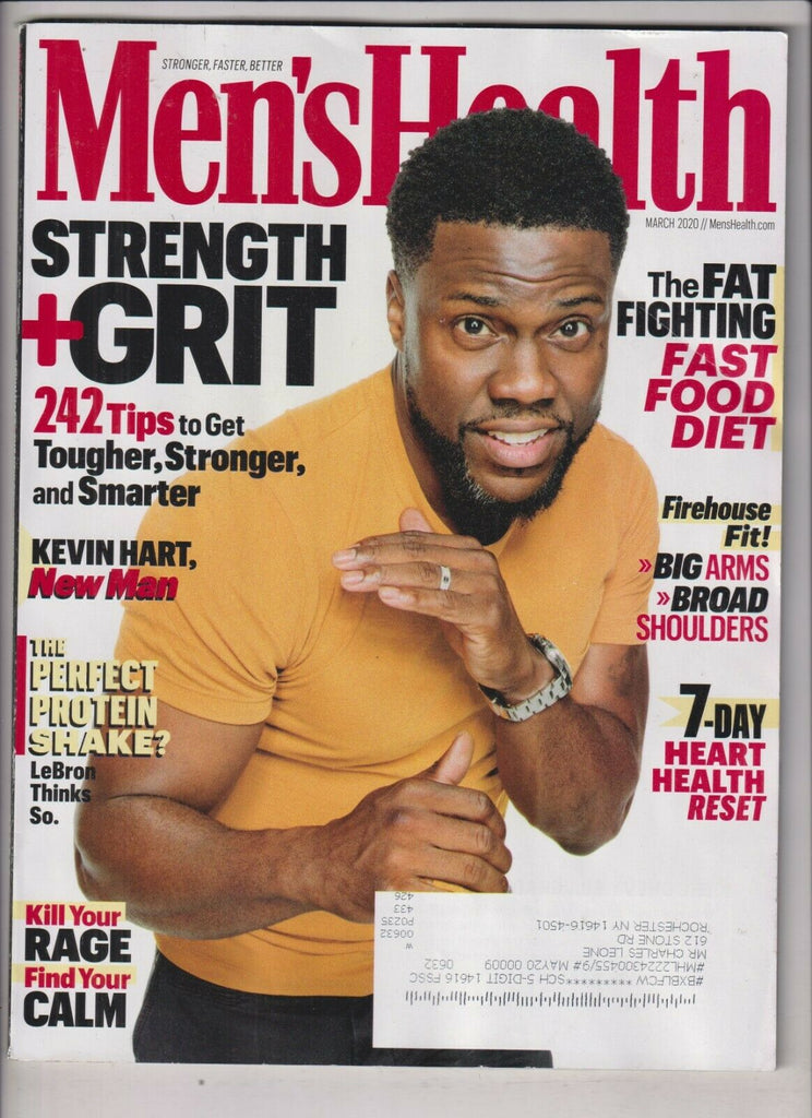 Men's Health Mag Kevin Hart Strength & Grit March 2020 033120nonrh