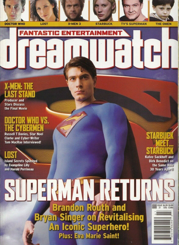 Dreamwatch Issue 21 July 2006 Brandon Routh Bryan Singer 060719DBE2