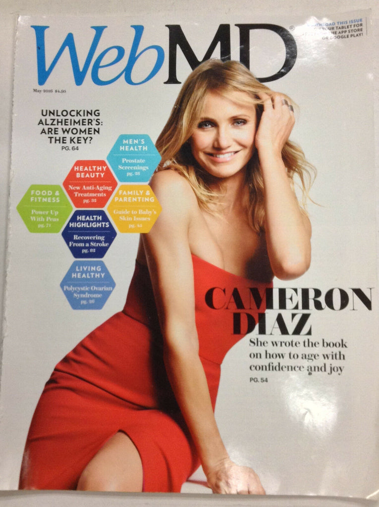 Web MD Magazine Cameron Diaz Alzheimer's May 2016 050317nonr