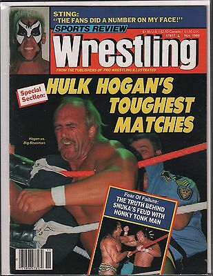 Sports Review Wrestling November 1989 Hulk Hogan, Big Bossman EX 120715DBE2