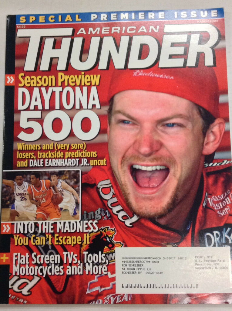 American Thunder Magazine Daytona 500 Dale Earnhardt Jr. March 2004 050317nonr