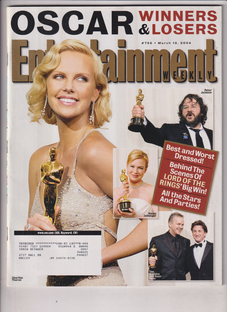 Entertainment Weekly Peter Jackson Renee Zellweger March 12, 2004 011320nonr