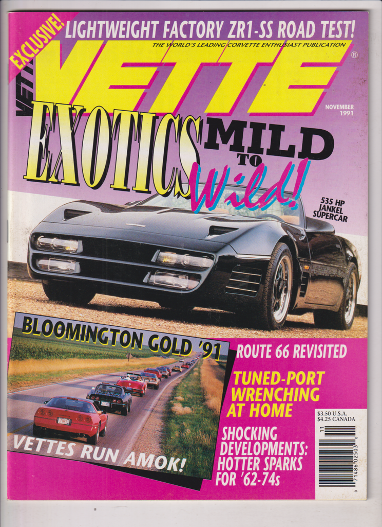 Vette Mag Bloomington Gold '91 & Route 66 November 1991 122719nonr