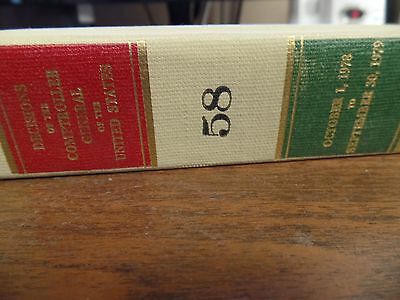 Decisions of the Comptroller General of the US #58 1978/1979 Ex-FAA 031716ame6