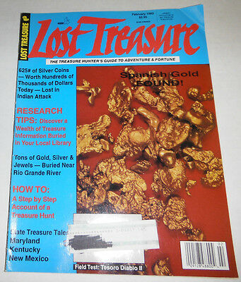 The Lost Treasure Magazine Spanish Gold Found February 1993 071714R1