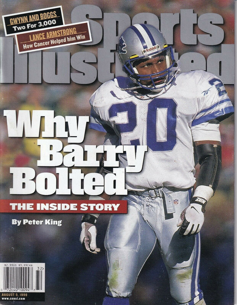 Sports Illustrated Magazine Barry Sanders Inside Story August 9, 1999 022019nonr