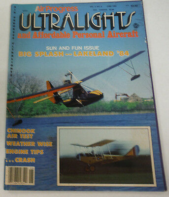 Air Progress Ultralights Magazine Lakeland '84 Chinook Test June 1984 081414R