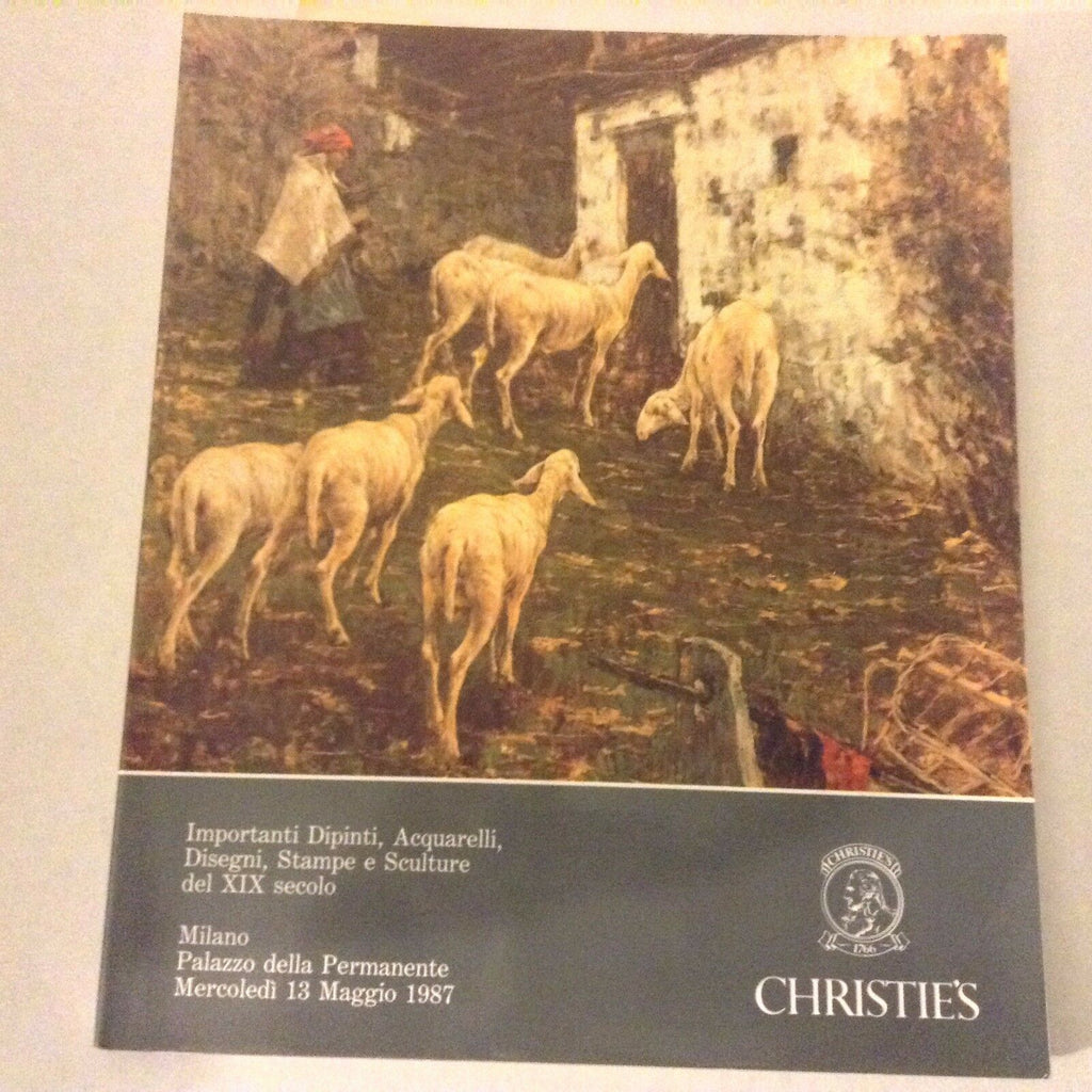 Christie's Art Catalog Italian Issue Dipiniti Acquarelli Maggio 1987 060917nonrh