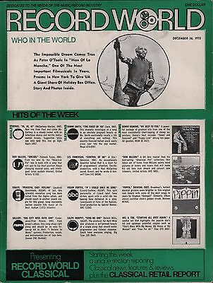 Record World December 9 1972 Helen Reddy EX 120715DBE