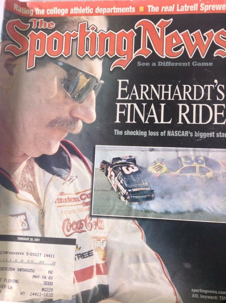 Sporting News Magazine Dale Earnhardt's Final Ride February 26, 2001 081417nonrh