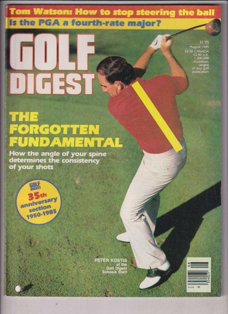 Golf Digest Mag Peter Kostis The Fundamentals August 1985 011120nonr