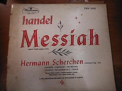 33 RPM Vinyl Handel Messiah Westminster Records XWN3306 LP Box Set 032615SM