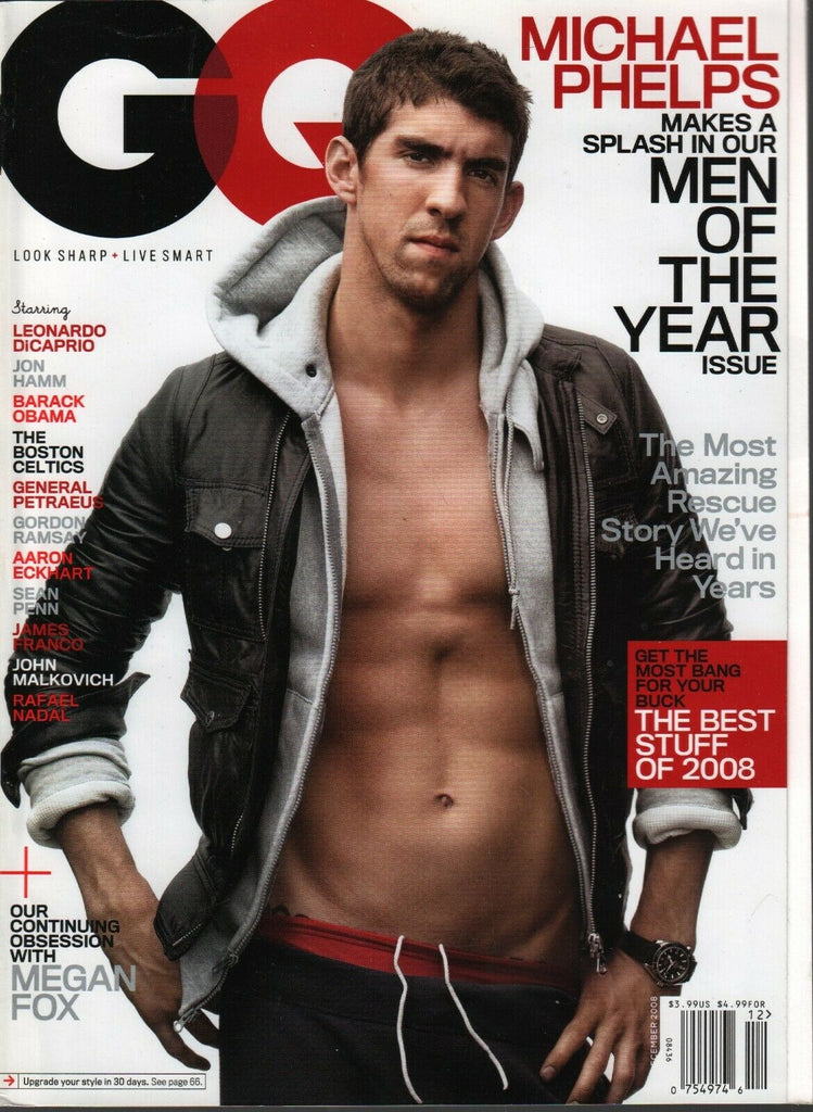 GQ Men's Magazine December 2008 Michael Phelps Leonardo DiCaprio 031120AME