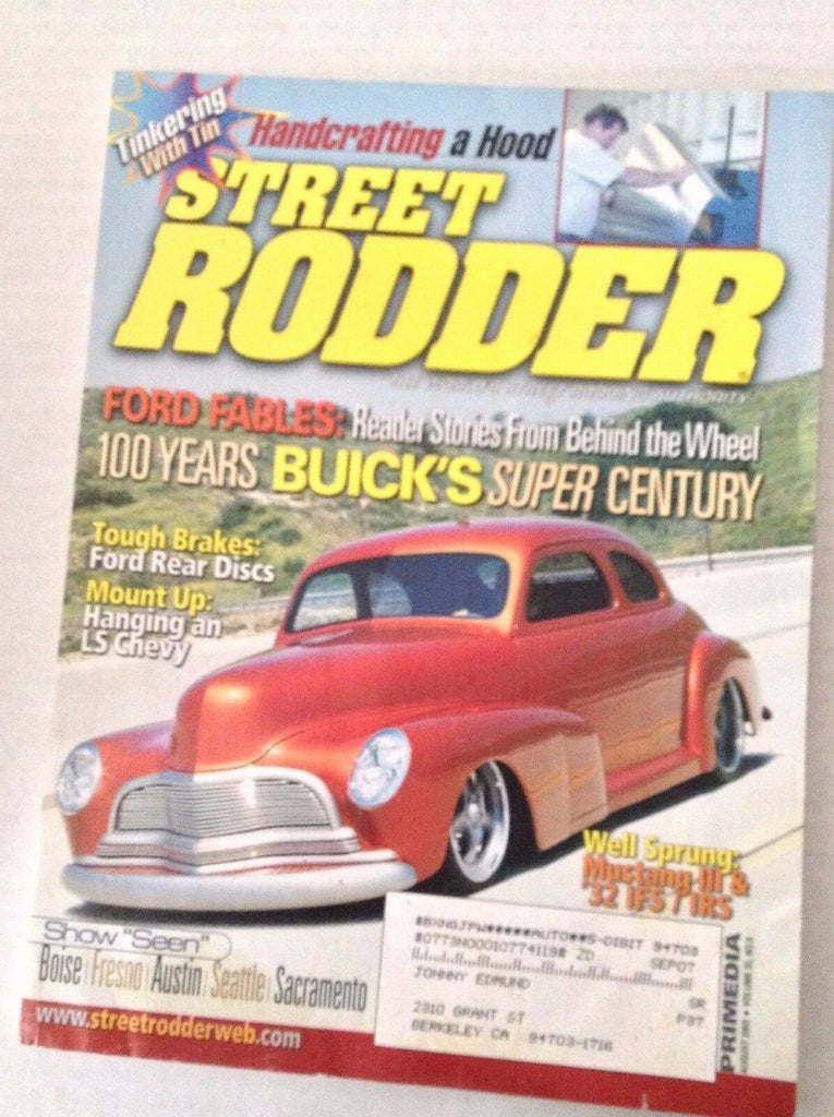 Street Rodder Magazine Ford Rear Discs LS Chevy August 2003 031317NONRH