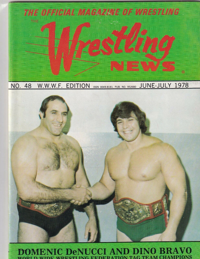 Wrestling News Domenic Denucci Dino Bravo June/July 1978 062219nonr