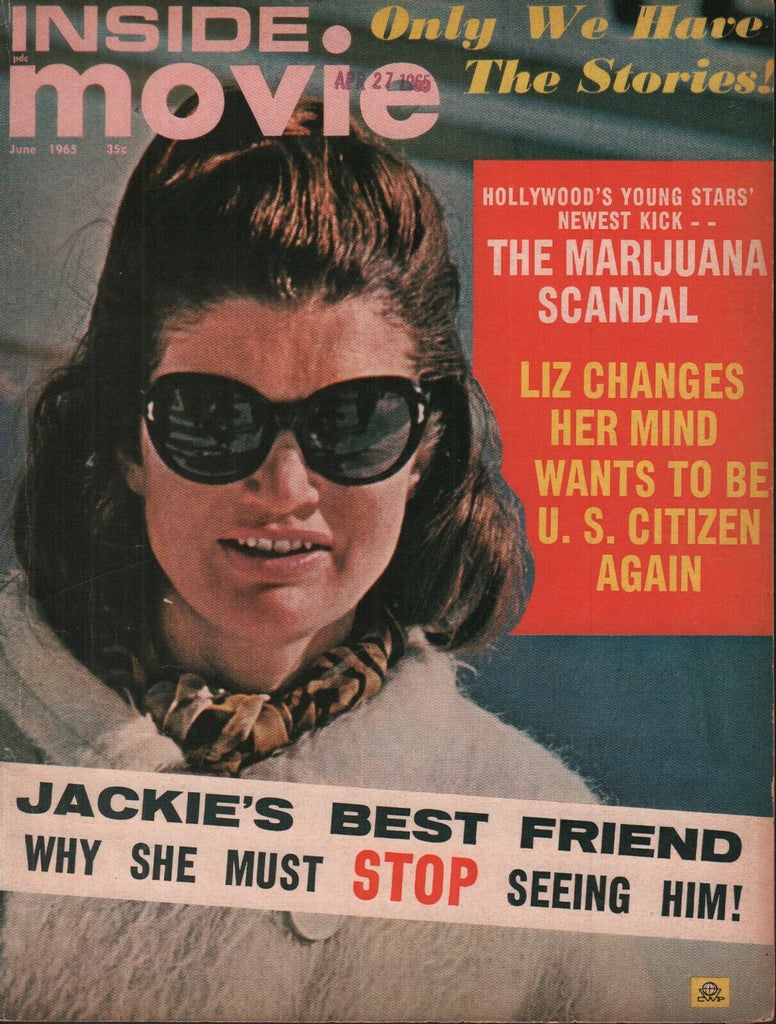 Inside Movie June 1965 Jackie Kennedy Elizabeth Taylor 062019AME2