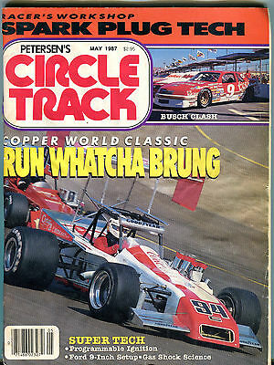 Petersen's Circle Track Magazine May 1987 Busch Clash Super Tech VGEX 020516jhe