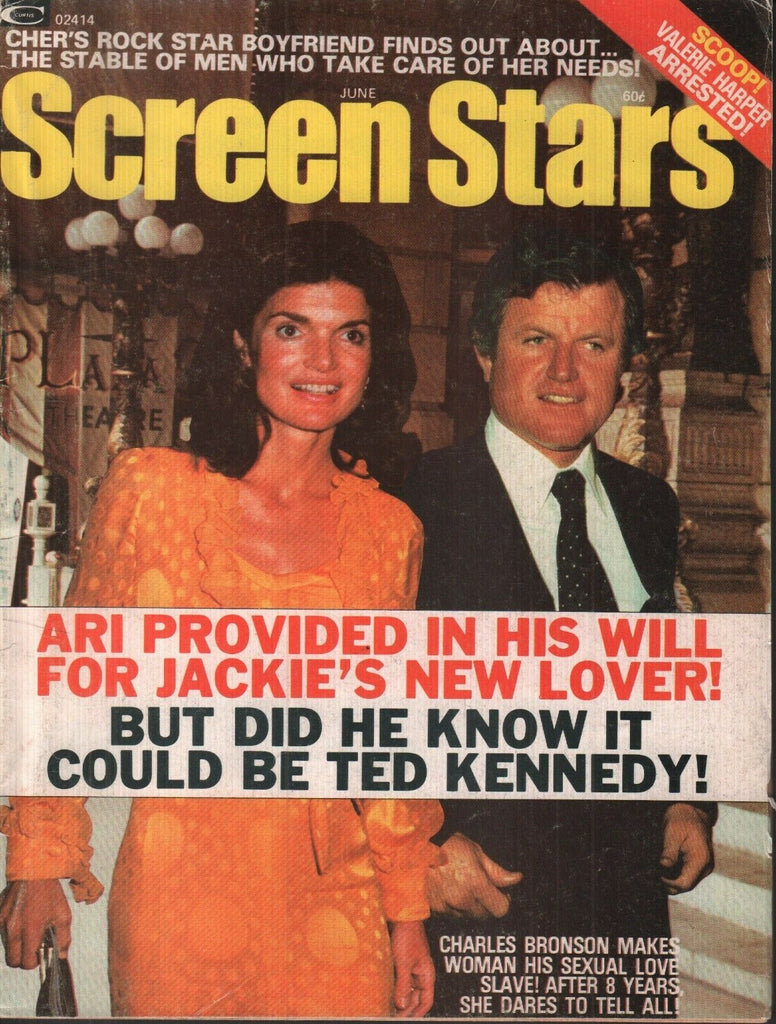 Screen Stars June 1975 Jackie Kennedy Onassis Ted Cher 070119AME