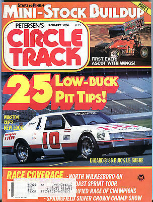 Petersen's Circle Track Magazine January 1986 Digard's '86 Buick EX 020216jhe