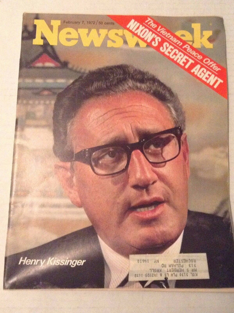 Newsweek Magazine Henry Kissinger February 7, 1972 101216R2