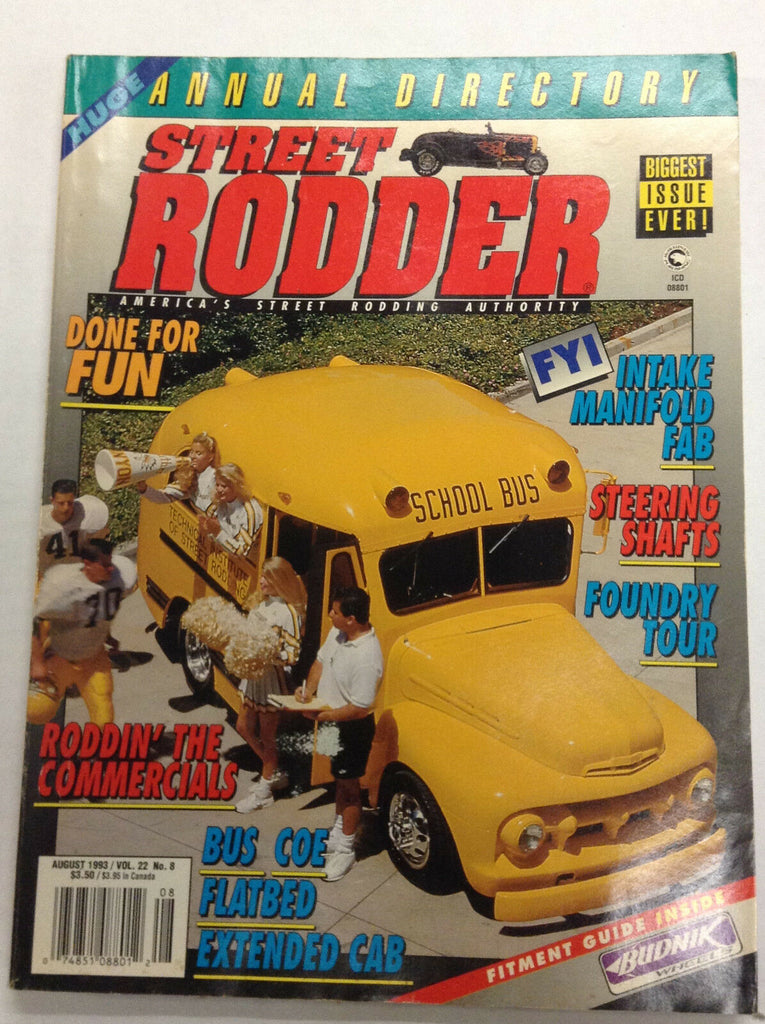 Street Rodder Magazine Rodding The Commercials August 1993 010517R