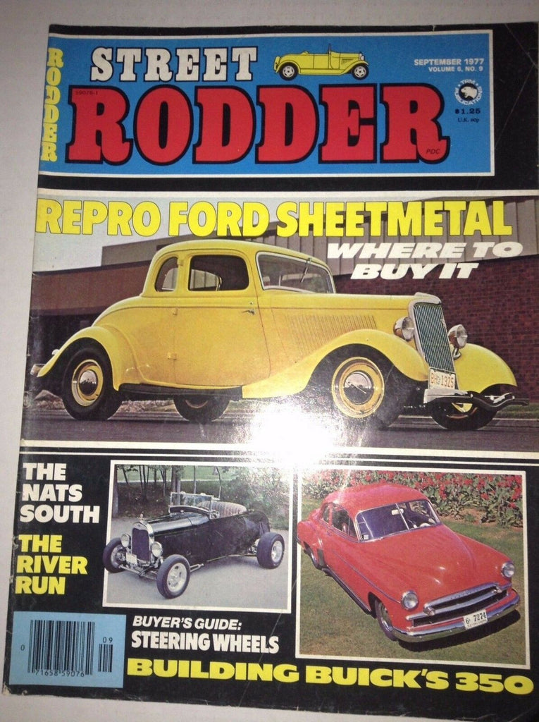 Street Rodder Magazine Repro Ford Sheetmetal September 1977 NO ML 041917nonrh