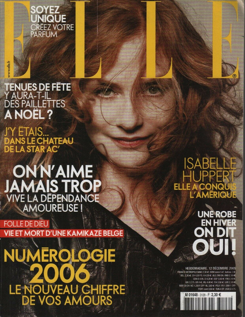 Elle Fench Fashion Magazine 12 Decembre 2005 Isabelle Huppert 092719AME