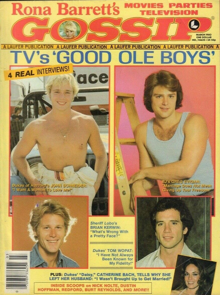 Gossip March 1980 Greg Evigan Tom Wopat Brian Kerwin 021419DBE