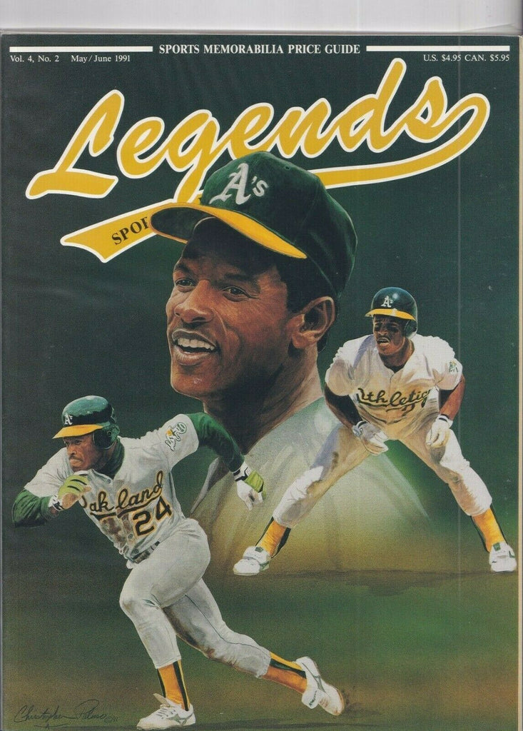Legends Sports Memorabilla Rickey Henderson May/June 1991 041019nonr