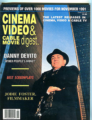 Cinema Video & Cable Movie Digest Magazine November 1991 EX 040516jhe