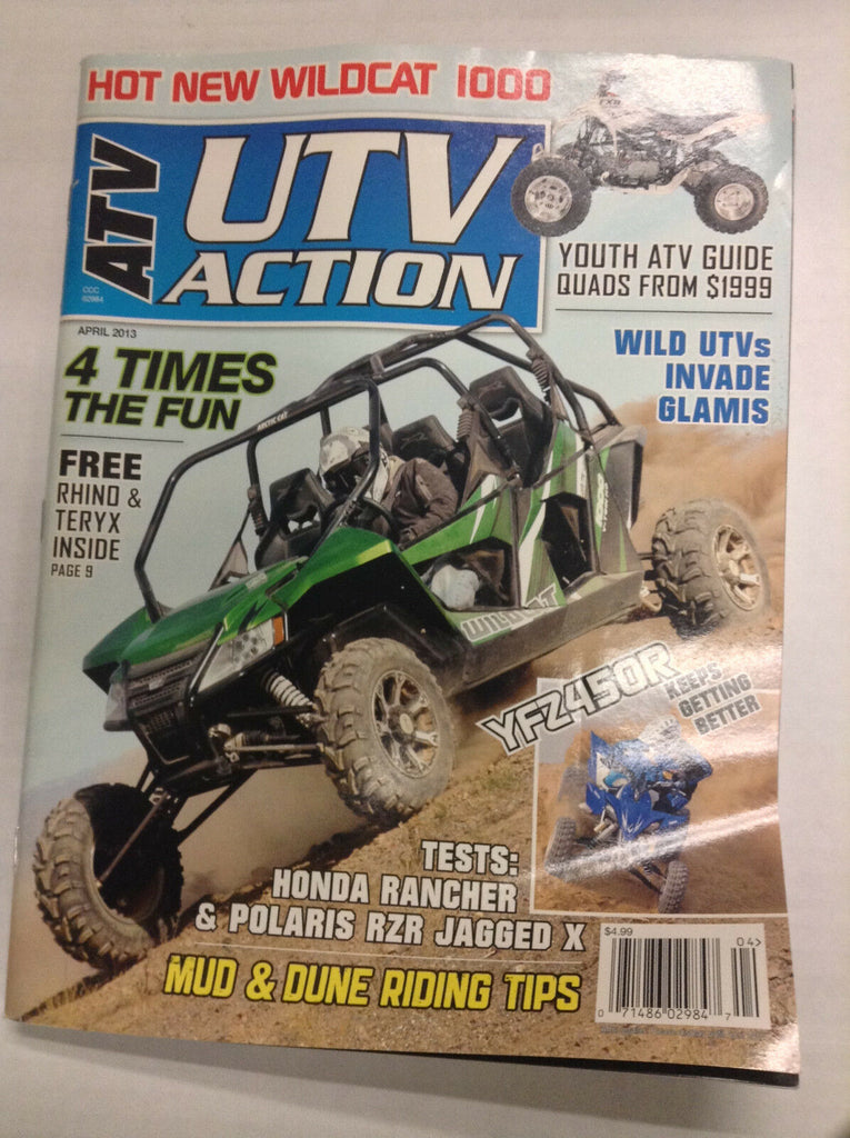 ATV UTV Action Magazine YFZ450R Honda Rancher April 2013 032617nonR