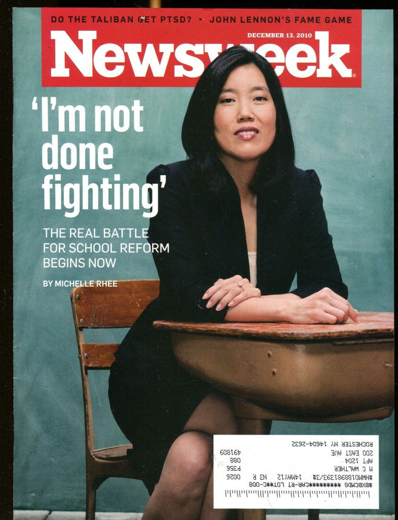 Newsweek Magazine December 13 2010 Michelle Rhee EX w/ML 012817jhe