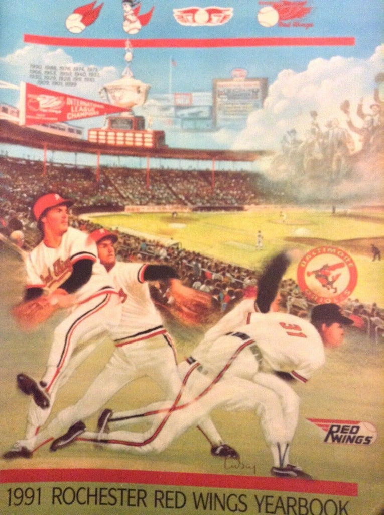 Rochester Red Wings Yearbook Magazine 1991 042518nonrh