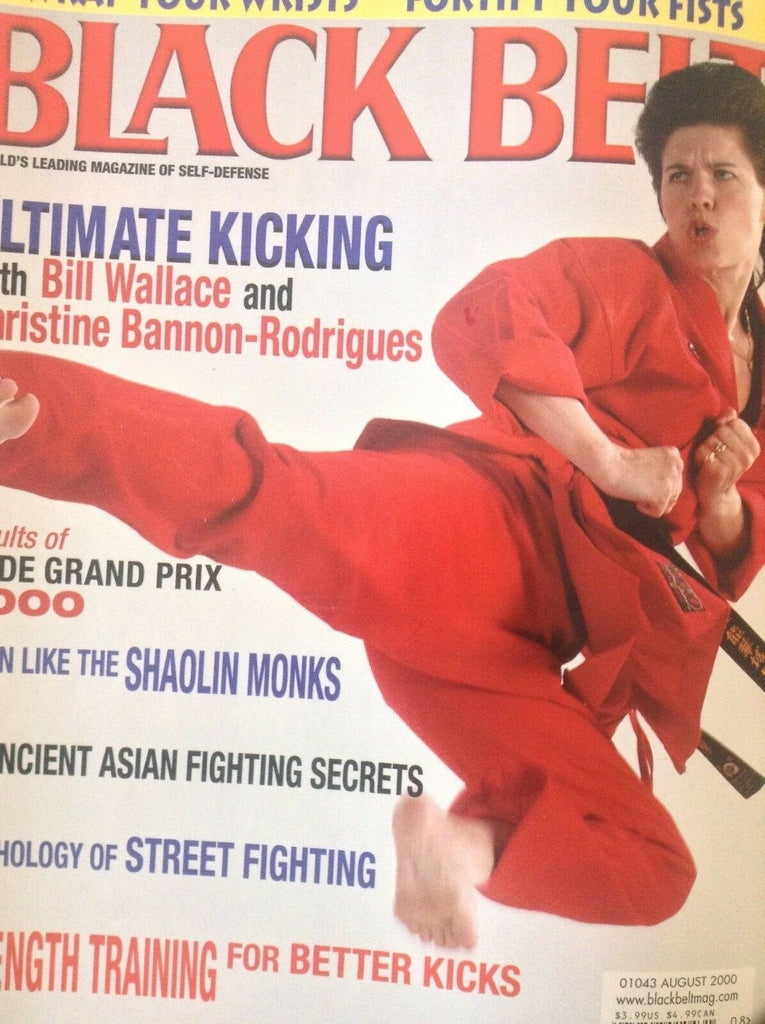 Black Belt Magazine Bill Wallace Christine Bannon August 2000 012619nonrh