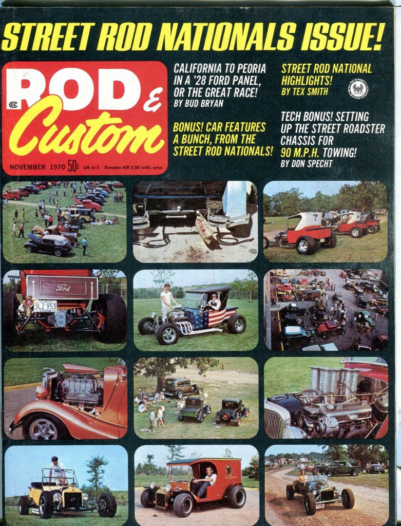 Rod & Custom Magazine November 1970 Tex Smith EX No ML 040617nonjhe