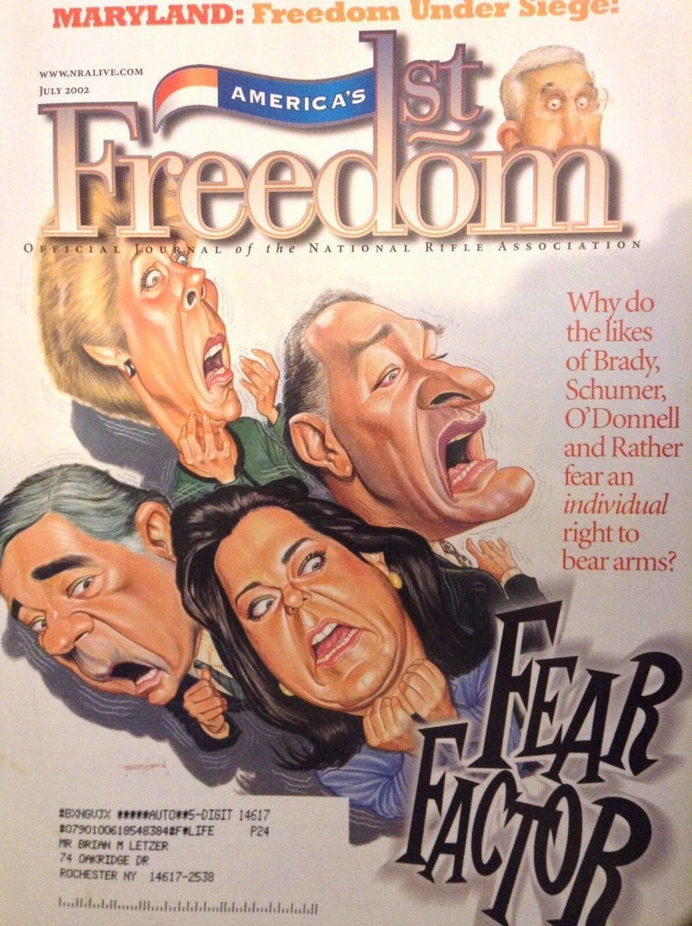 America's 1st Freedom Magazine Brady, Schumer & O' Donnell July 2002 021618nonrh