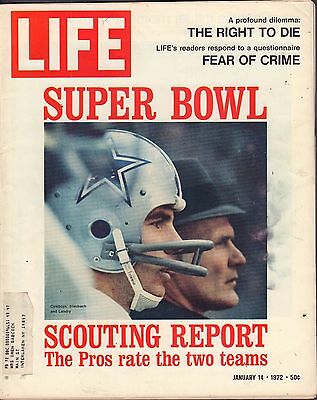Life Magazine January 14 1972 Birthday Super Bowl w/ML VG 060716DBE2