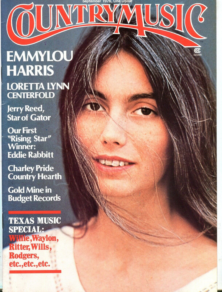 Country Music Magazine September 1976 Emmylou Harris EX No ML 050717nonjhe