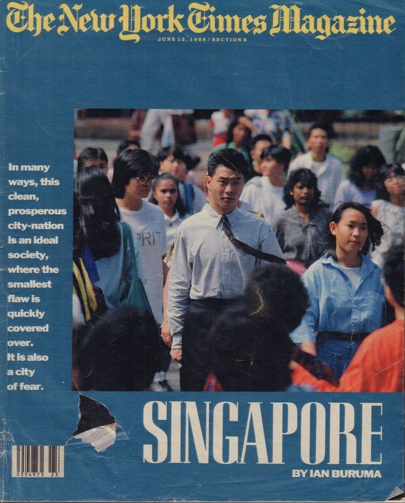 The New York Times Magazine June 12 1988 Ian Buruma Singapore 011419DBE