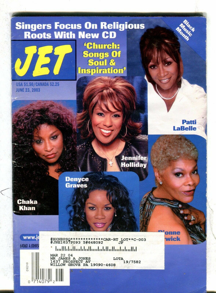 Jet Magazine June 23 2003 Patti LaBelle Chaka Khan 071117nonjhe